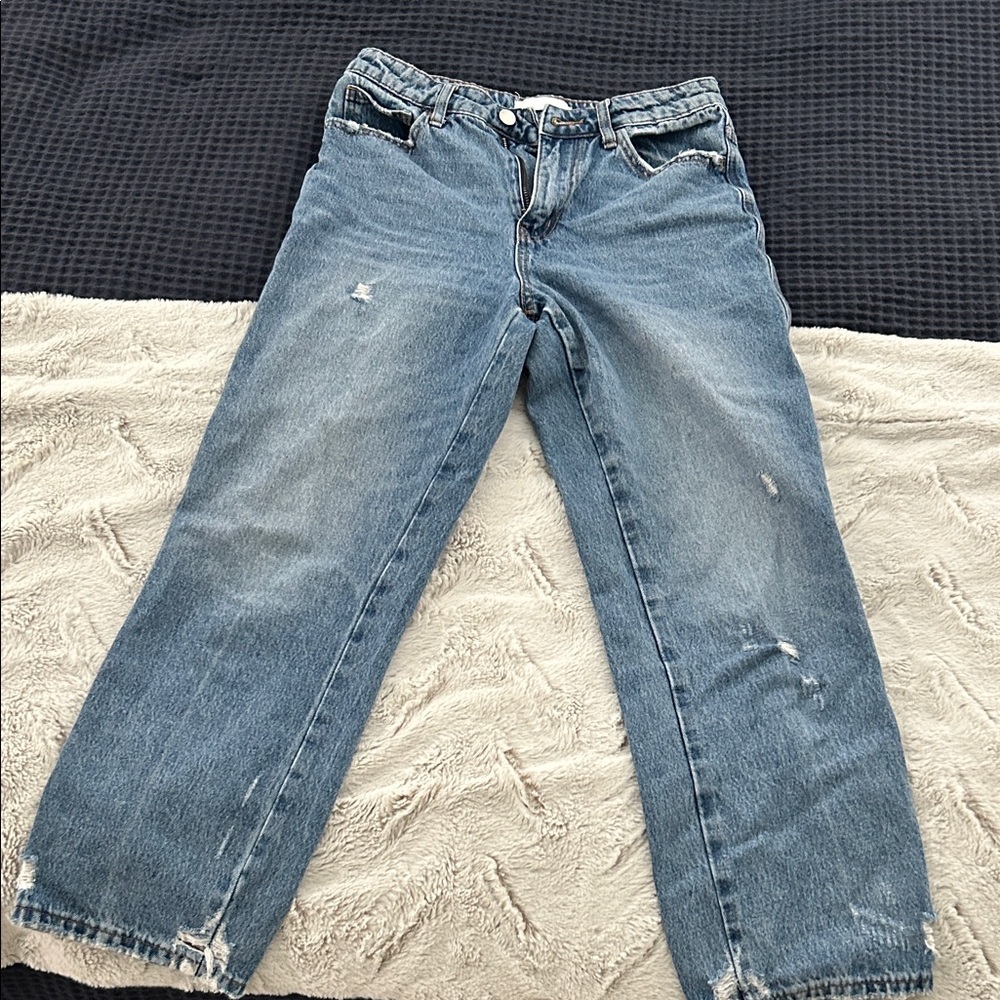 Classic Denim Straight Leg Jeans